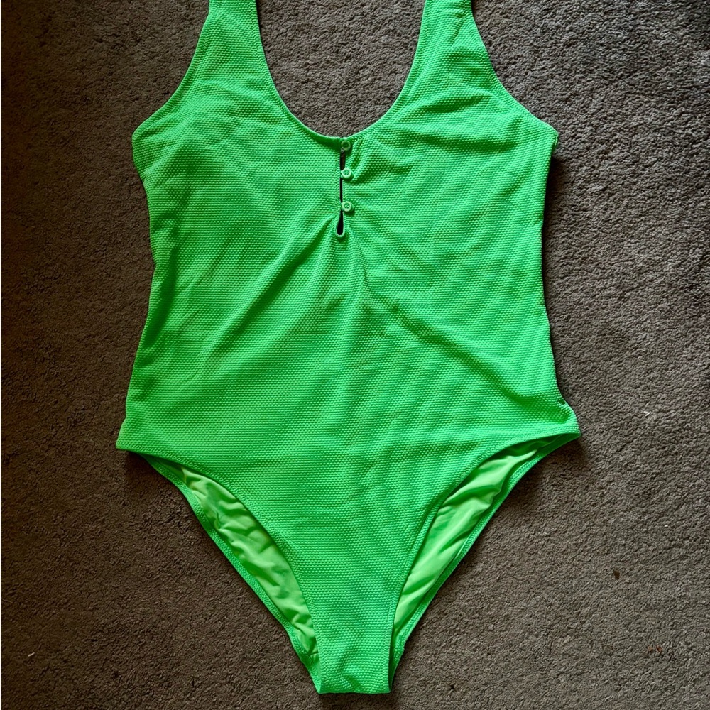 Aerie Bright Green One-Piece Swimsuit